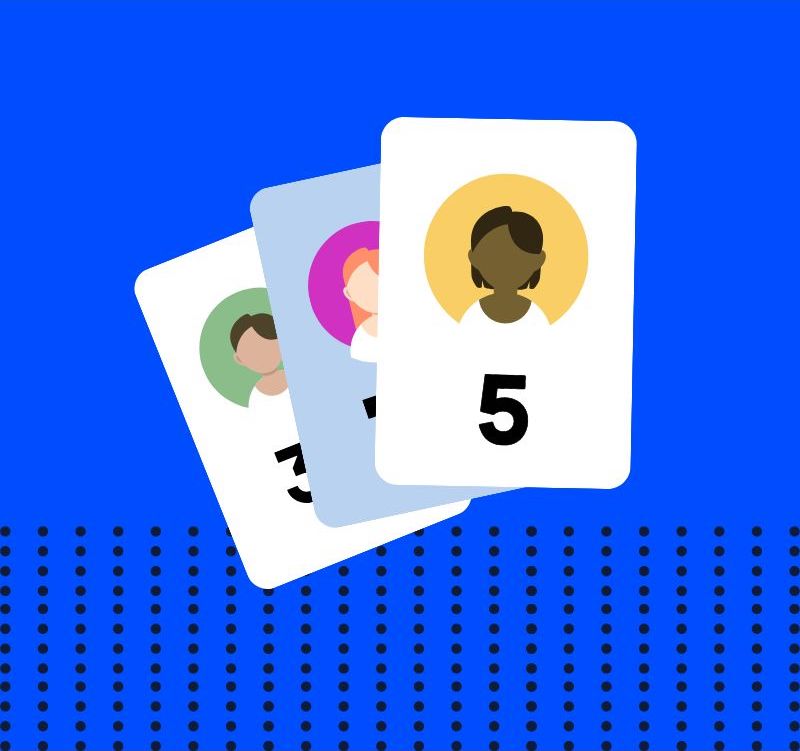 Illustration of cards representing leads