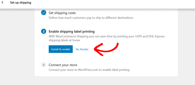 woocommerce shipping label printing