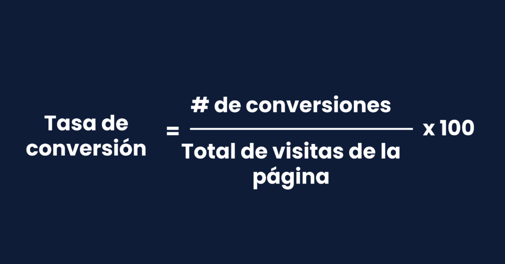 tasas de conversión (CVR)