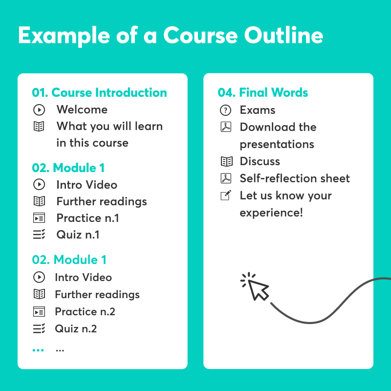 online course outline example