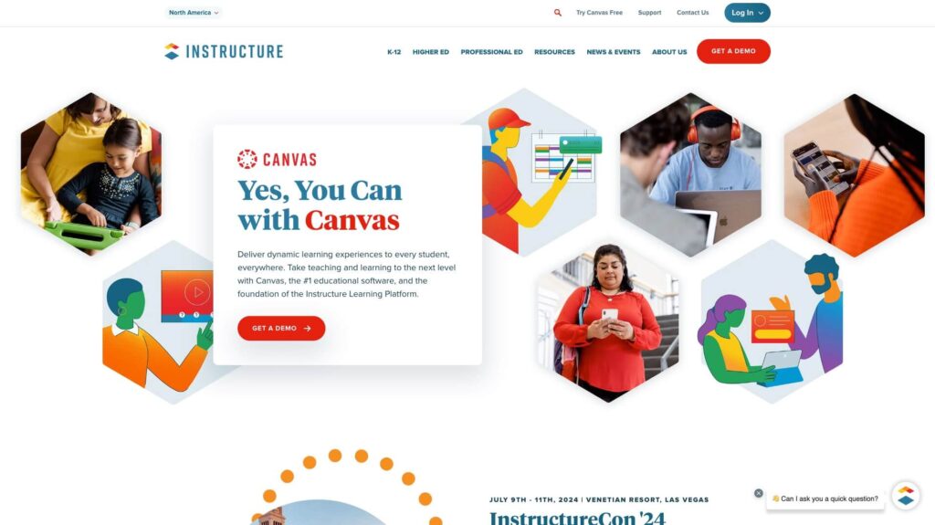 Canvas by Instructure Homepage