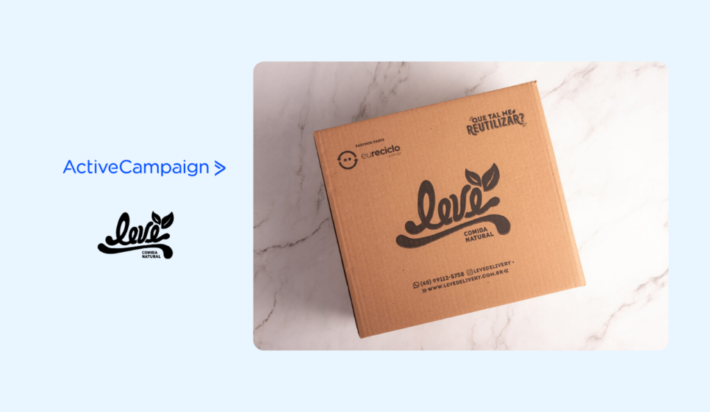 história de sucesso: Leve Delivery + ActiveCampaign